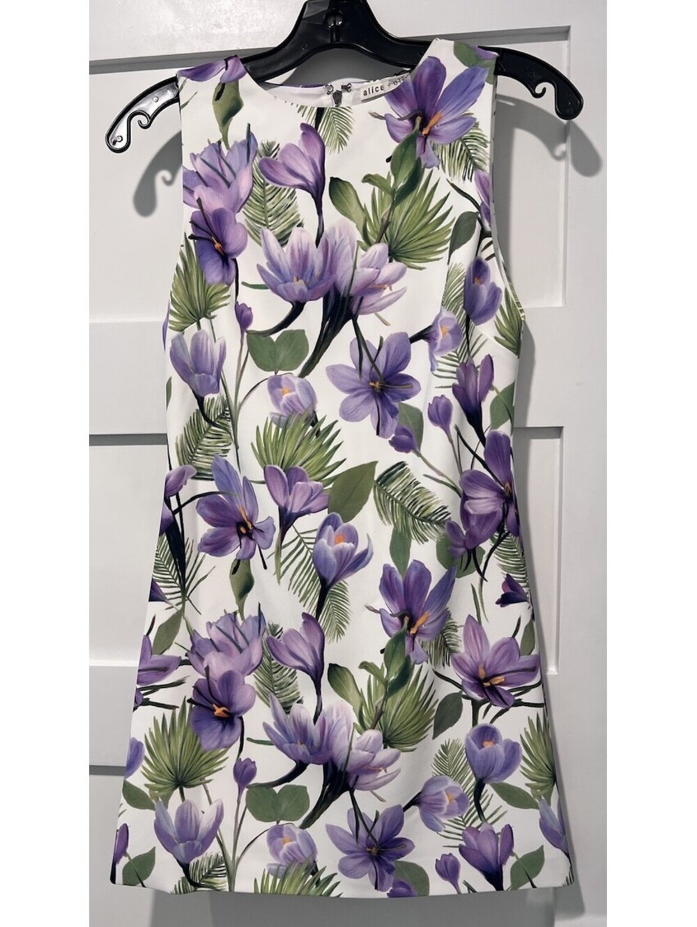 $440 Alice + Olivia Clyde Floral Sleeveless A-line Dress Size 2 - Picture 2 of 11